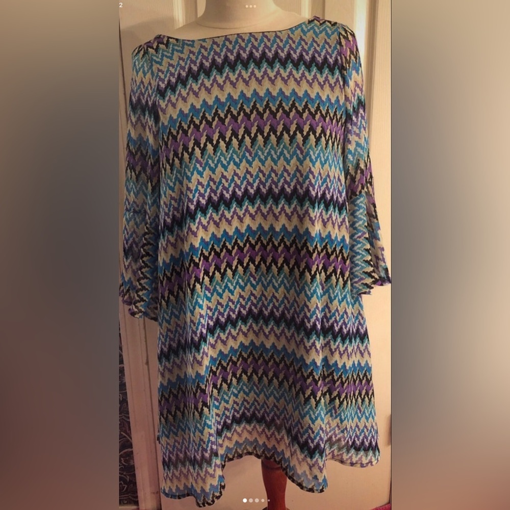 Chevron Patterned Dress size medium